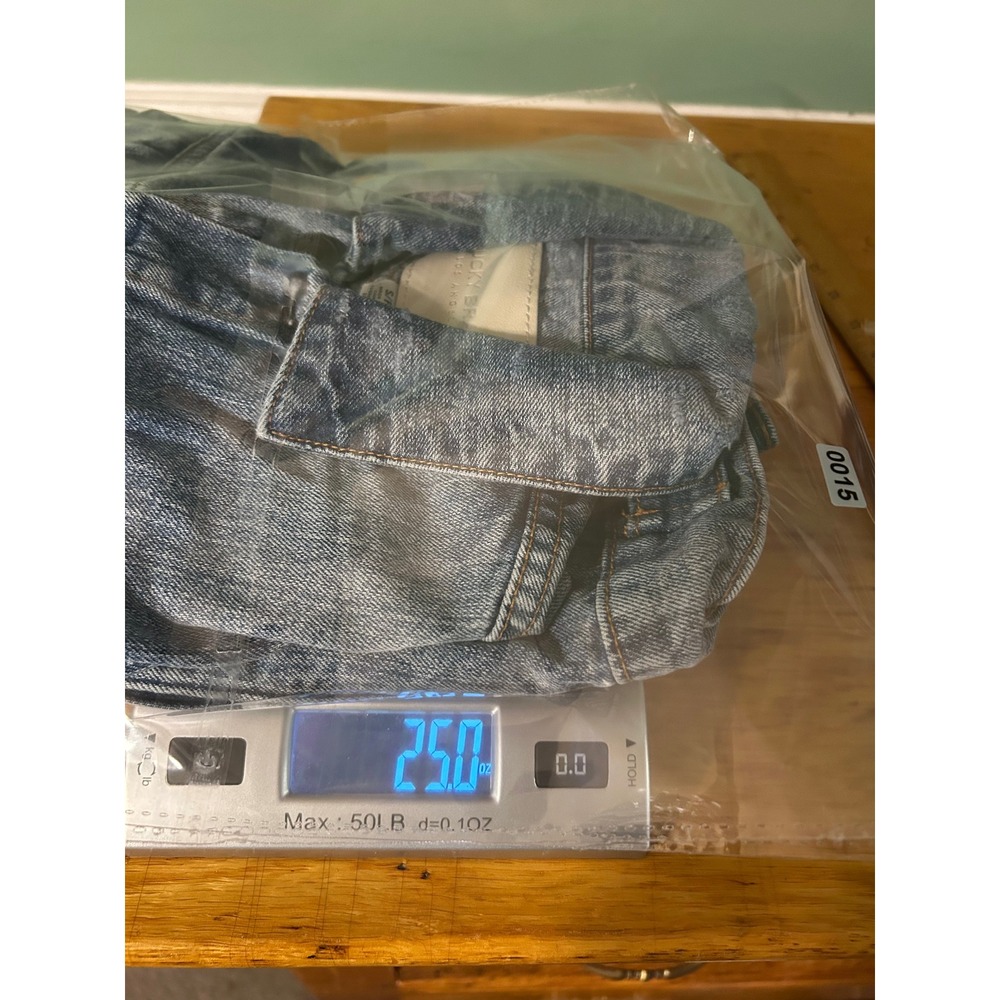 Lucky Brand City of Angels Denim Jacket Womens Small Blue Light Wash Rose Patch - Picture 13 of 13